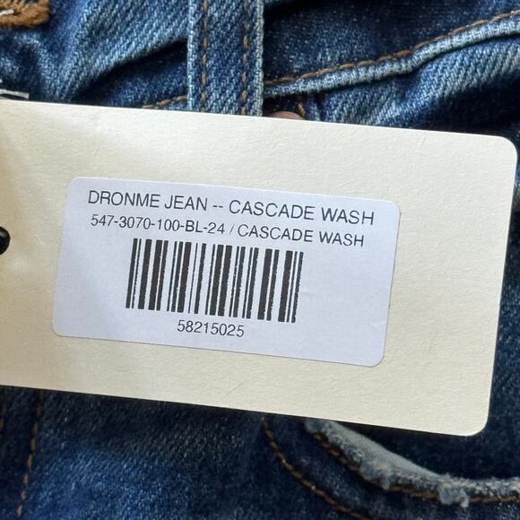Doen‎ Dronme Straight Leg Denim Jeans Cascade Wash Blue Size 24 NWT - Picture 7 of 9